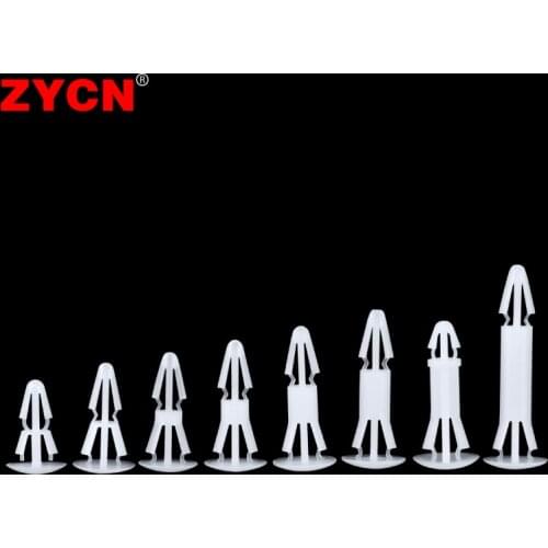 100PCS PC Board Round Bottom Rivet Isolation Column Nylon Plastic Motherboard Circuit Support Insulation Spacer Pillar RC-5