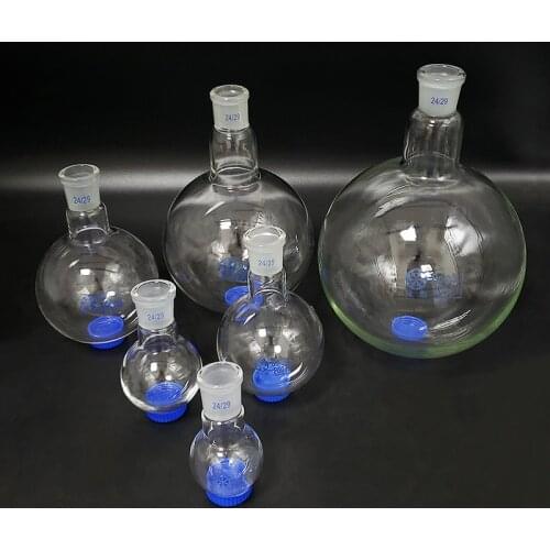 25/50/100/250/500/1000/2000ml 24/29 single neck round-bottom flask,Boiling Flask round bottom,short neck standard ground mouth