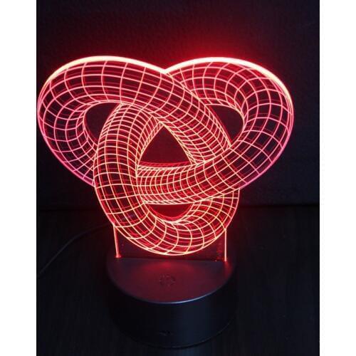 7 color change Remote Touch switch 3D Table Lamps For Living Room Christmas Desk Lamp For Home 3D Night Lamp For Bedroom