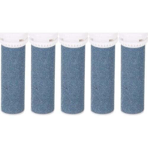 5pcs Foot Care Roller Head Pedicure Tool Washable File Feet Care Tool Coarse Replacement Rollers for Hard Skin Remover Foot Care