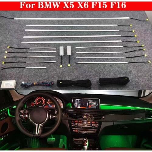 Automatic conversion Car interior door ambient light decorative lighting tuning car for BMW X5 X6 F15 F16 2014-2018