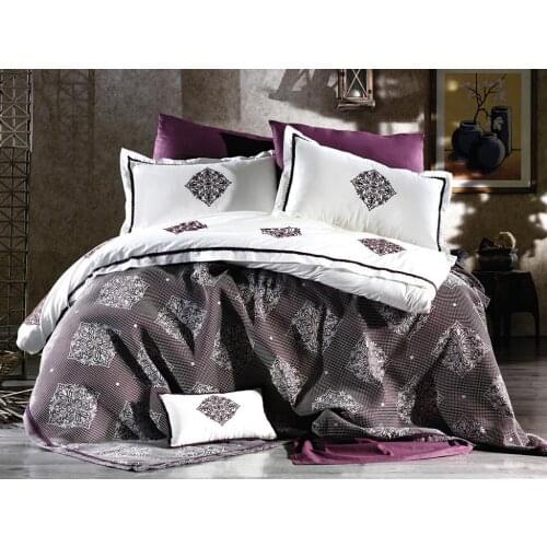 Çeyizdiyarı Adenya Embroideried Bridal Set Damson