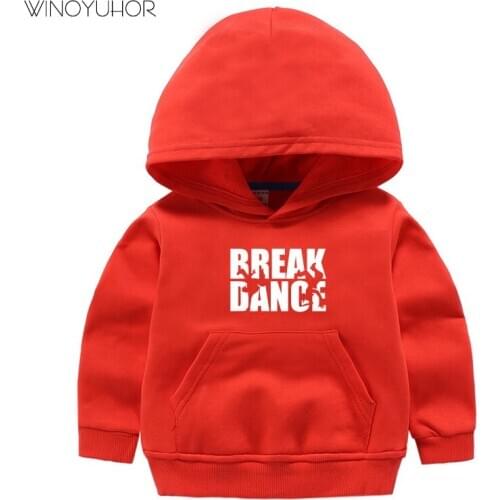 Breakdance Print Kids Hoodies Fashion Boy Girl Hoody Pullover Child Street Costume Sweatshirt Baby Hip Hop Dancer Clothes