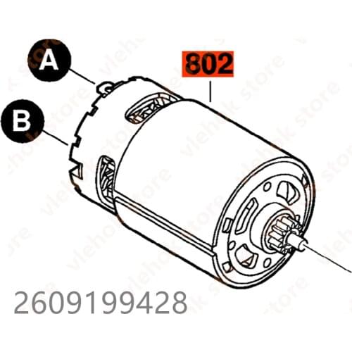 DC 10.8V Motor for BOSCH GSB1200-2-LI GSB120-LI GSB1080-2-LI GSB12-2-LI GSB10.8-2-LI PS130 2609199428 Cordl Perc Screwdr Power T