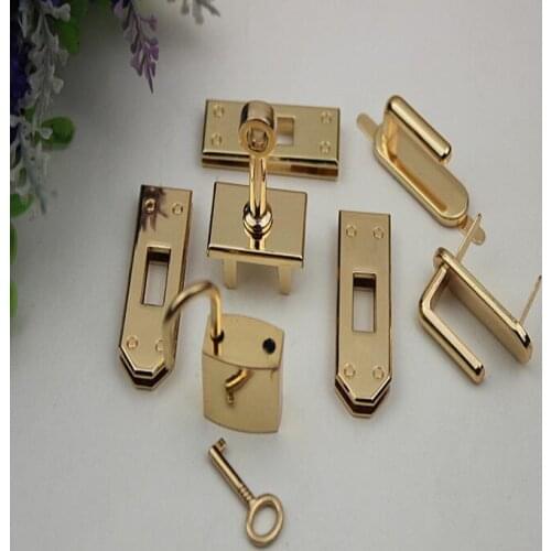 4 color Quality bag accessories womens handbag lockbutton horse bags lock bag hardware bag lock+Free shipping