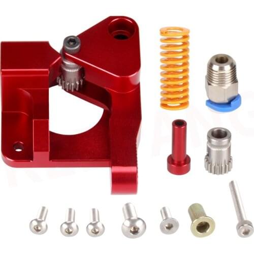Red Metal Dual Gear Extruder Aluminum Alloy 1.75mm Filament for CR 10S PRO Ender 3 3D Printer