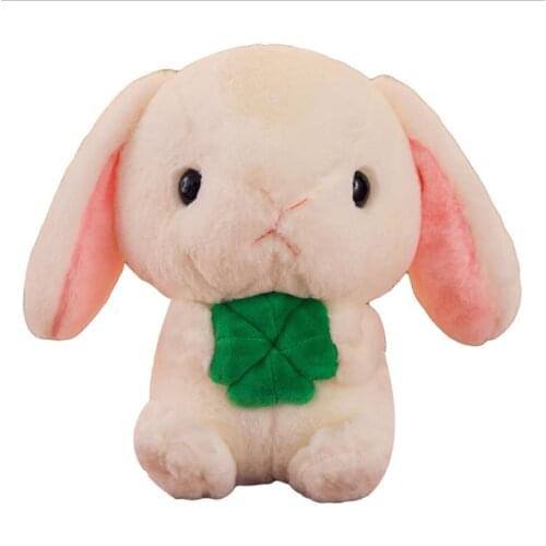Cartoon anime color baby rabbit doll long-haired doll cute rabbit plush toy children birthday gift
