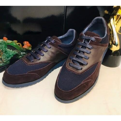 BILLIONAIRE Shoes Cowhide sports shoes 2021 new fashion embroidery quality Men‘s Comfortable European big size 40-44 outdoor