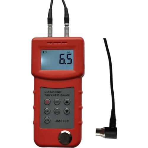 Portable UM6700 Digital Portable Ultrasonic Thickness Gauge Meter Tester high precision 1.0-280mm,0.05-11.8inch
