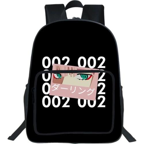 Darling In The Franxx Backpack Boy Girl Bag Anime ZERO TWO Bookbag Teen Backpack Children Casual Fashion Knapsack School Bags