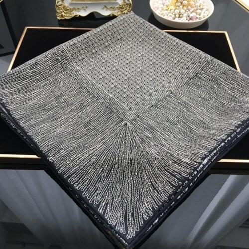 Vintage big 140 100 silk scarf big 100% Mulberry-Silk Scarf Square Silk Twill Scarf Hand Rolled Silk Scarf 140cm