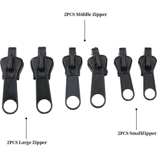 Pcs 3 5 7 Universal Instant Fix Zipper Repair Kit Replacement 3 Different Sizes Zipper Slider Garment Zip Accessories Everyday