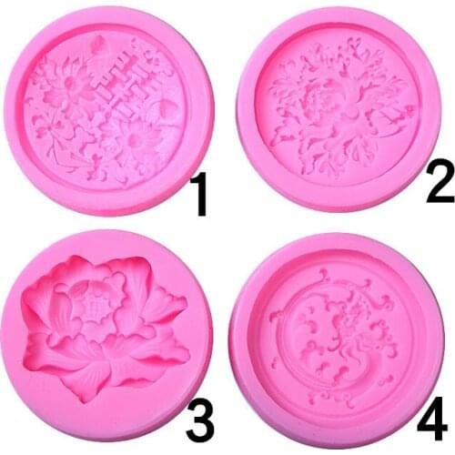Wedding Festive Flowers Turn Sugar Silicone Mold Cake Decorated Clay Hand Soap Drop Glue Table Mold