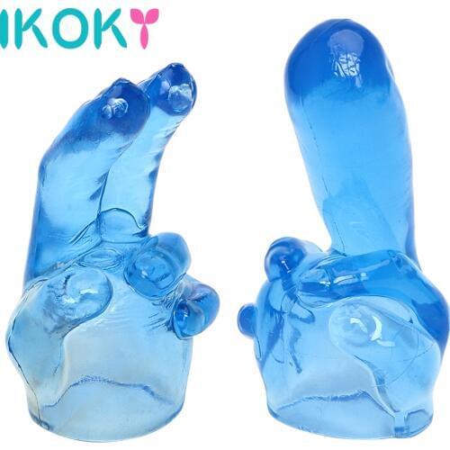 IKOKY AV Rod Head Cap G-spot Stimulate Vibrator Accessories Magic Wand Attachment Clitoris Stimulation Adult Sex Toys for Women