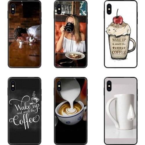 Wake Up And Smell The Coffee Best For Xiaomi Redmi Note 4 5 5A 6 7 8 8T 9 9S Pro Max Black Soft TPU Cell Phone Case