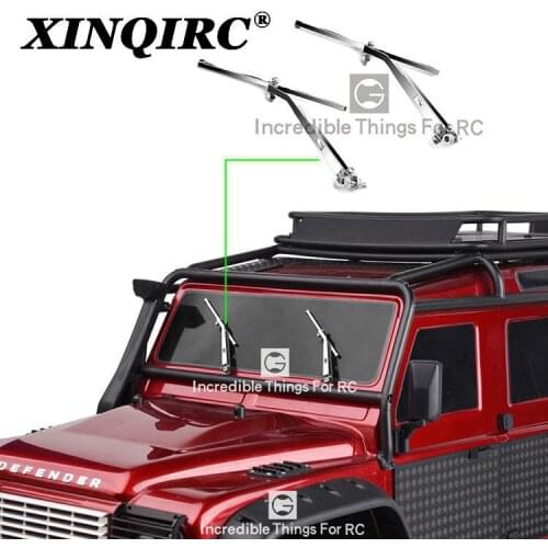 XINQIRC 1 pair silver metal wiper blades for 1 / 10 RC track traxxas trx4 TRX6 trx-4 SCX10