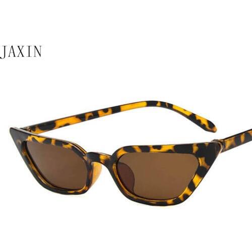 JAXIN Fashion cat eye sunglasses Women small box gorgeous trend wild sunglasses lady brand design sexy new glasses UV400 okulary