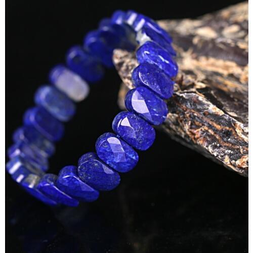 Wholesale Gemstone Carved Lapis Lazuli bracelet for fashion Women,14x9x6mm,35g