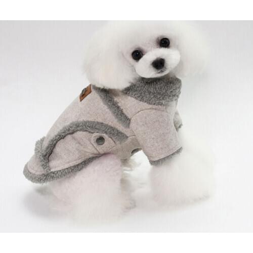 Winter Dog Warm Jacket Puppy Dog Clothes Pet Outfits Dog Denim Coat Jeans Costume Chihuahua Poodle Bichon Thicken Pet Clothing