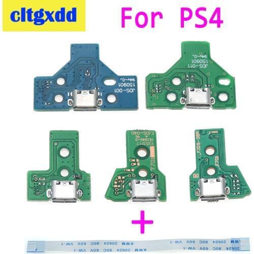 Cltgxdd For PS4 Controller Micro USB Charging Board Port Socket jack Dock 12Pin 14Pin JDS 001 011 030 040 055 Connector Cable