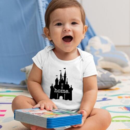 Newborn Romper Short Sleeve Kawaii Disney Pattern Summer New Products Loose And Comfortable Baby 0-24M Jumpsuit Korean Style