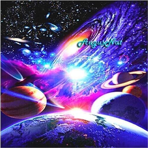 Space diamond painting full square outspace wall art moon needlework kits handmade craft gift diamond embroidery cross stitch