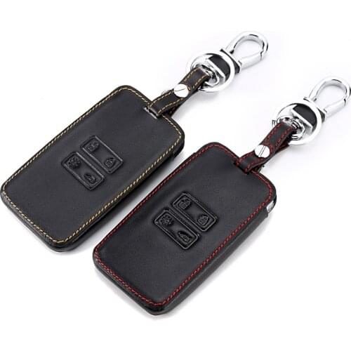 Leather Car Key Cover Case for Renault Koleos Kadjar Scenic Megane Sandero Espace Clio Captur Kangoo Laguna Talisman Twingo