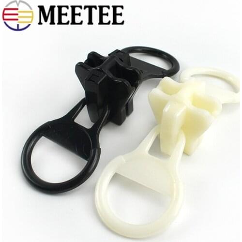 Meetee 4pcs 20# Double Sliders Zipper Head For Resin Zip Outdoor Backpack Bags Zippers Slider DIY Garment Sewing Accessories