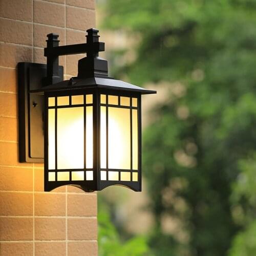 Wall Lamp Waterproof Modern Minimalist Outdoor Courtyard European Style Balcony Lamp Outdoor Chinese Corridor Aisle Lamp
