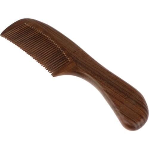 Natural Fine Teeth Sandalwood Healthy No-static Massage Hair Wooden Comb