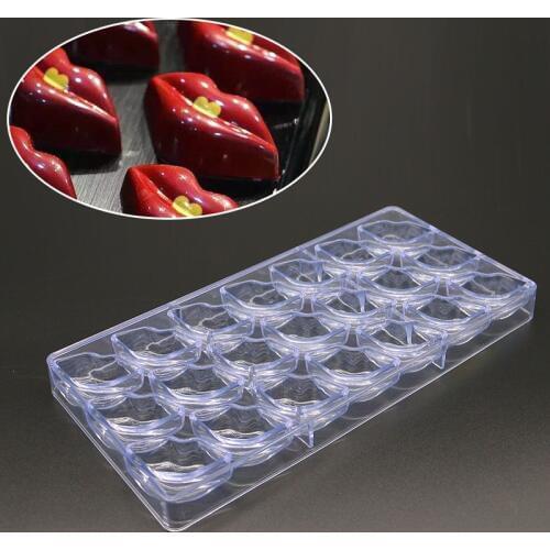 Food Grade PC Chocolate Mold Easter Eggs Heart Shape Candy Bar Fondant Molds Kitchen Baking Cake Decorating Tools