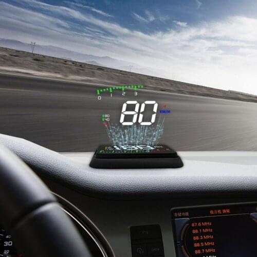 3.5inch New Mirror Projector HUD Head Up Display OBD2 Windshield Speed Projector Monitor Automatic RPM Speed Clock Alarm System