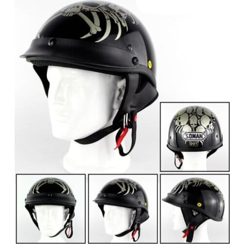 Multi-size Outdoor Motorcycle Parts Fashion Unisex E-Bike Moto Scooter Helmet for Men Women Summer Helmets 5 Color Half Helmet