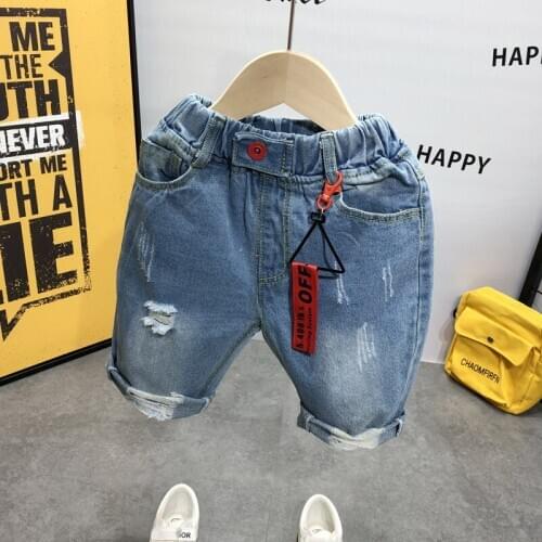 Toddler Boys Shorts Casual Hole Denim Shorts For Boy Summer Baby Kids Pants Jeans 2 3 4 5 6 Years Child Pants High Quality 2020
