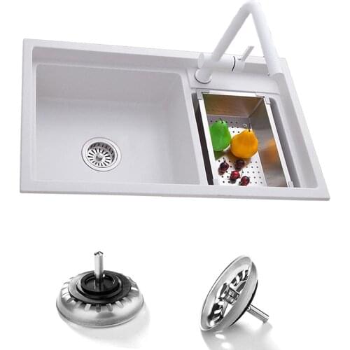 Sink Strainer Stainless Steel Sink Rubber Stopper Filter Basket Drainer For Bathroom Washroom Hair Catcher Sink Plug Accessories