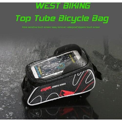 Carbon Fiber Bicycle Bag Cycling Waterproof Hard Shell Bicycle Front Tube Bag MTB Road Bike Saddle Bag Bicycle Accessories