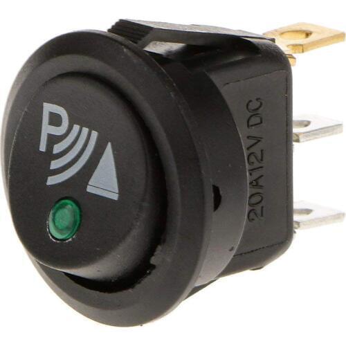 Round 3 Pin Rocker / Parking Off Switch Front Rear Walking Sensor