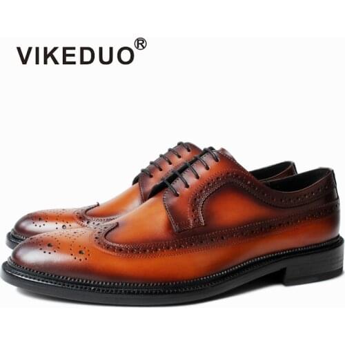 VIKEDUO Men's Lace-up Shoes