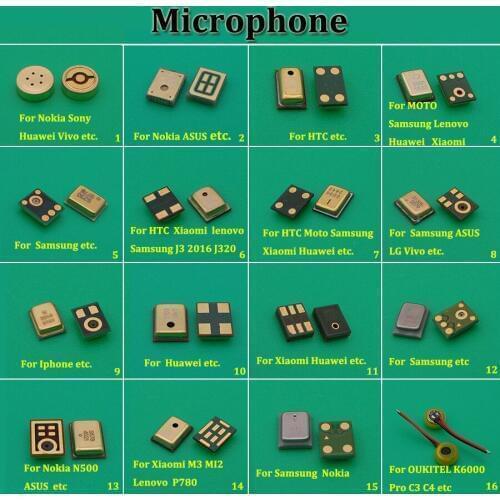 Microphone Inner Mic for Samsung Note 3 Xiaomi 4 4C 4i Redmi Huawei P8 HTC MOTO G For Lenovo S850 Asus Nokia Gionee