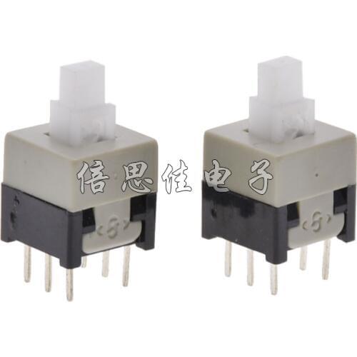 30pcs/Key switch 8.5*8.5 No lock switch Button switch Double row 6 Pin 8.5X8.5MM