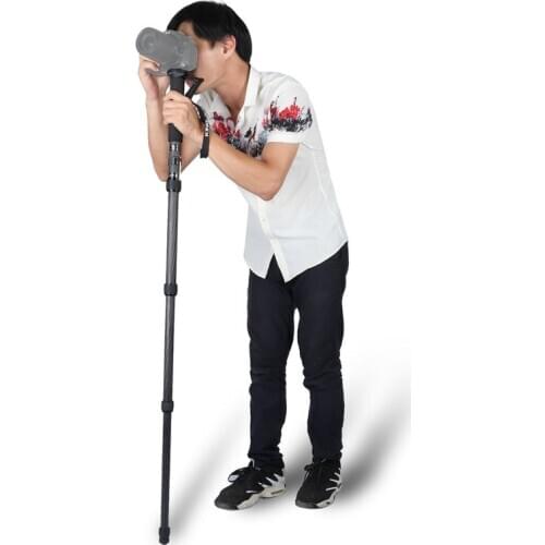 6pcs Kingjoy MP329 Carbon Fiber Lightweight Monopod 165cm 5-section Video Professional Monopod with 1/4" 3/8" Screw by DHL