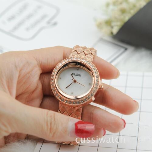 CUSSI 2018 New Luxury Womens Watches Rose Gold Ladies Bracelet Watches Dress Watches Quartz Wristwatch relogio feminino Clock