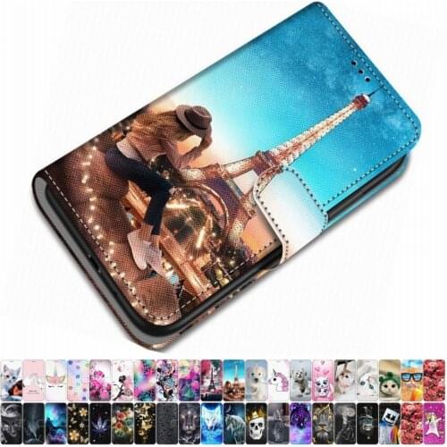 For Case Redmi Note 6 Pro 5 Pro Redmi Note 5A 4 4X 3 PU Leather Phone Cover Animal Floral Lovely Girl Boy Box Magnetic Capa O08F