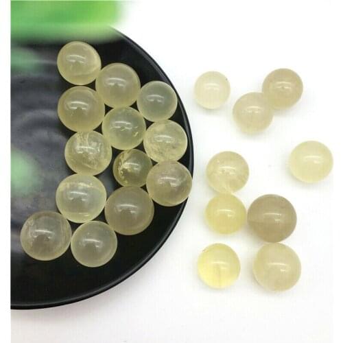 Drop Shipping 1PC 20-21mm Natural Citrine Ball Yellow Quartz Crystal Sphere Balls Polished Healing Natural Stones and Crystals