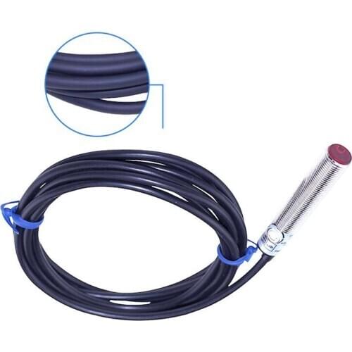 M12 laser diffuse reflection photoelectric switch sensor DC npn normally open 24v infrared XS12J-D15N1