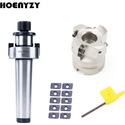 1Set MT2 MT3 MT4 FMB22 + 400R 50/63mm 22 4T Cutter Head + 10Pcs APMT1604 Carbide Insert CNC Milling Machine Tools
