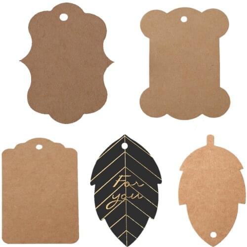 Customized Tag Cutting Die Kraft Paper Tags Wooden Knife Template Garment Label Card Die Cut