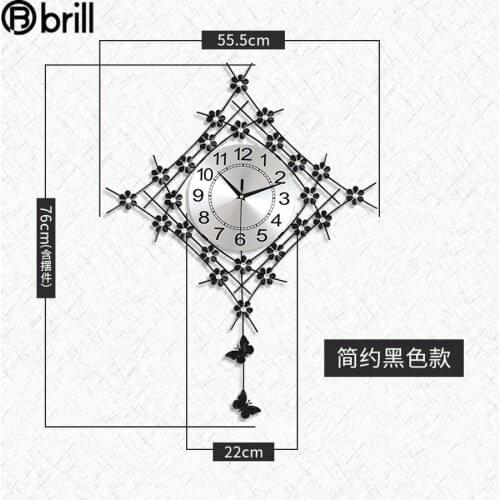 Creative Simple Fashion Wall Clock Living Room Large Wall Clock Butterfly Modern Design Individual Horloge Pendule Mural Reloj