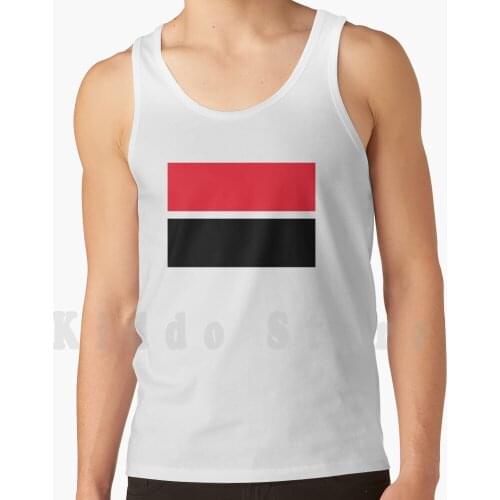 Red Black Bands Tank Tops Vest 100% Cotton Man U Utd Red Devils Treble Retro Football Soccer Sporting Colours