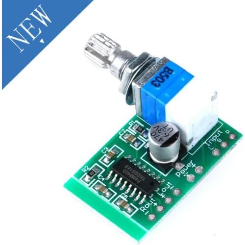 Mini PAM8403 DC 5V 2 Channel USB Digital Audio Amplifier Board Module 2 * 3W Volume Control with Potentionmeter Switch DIY